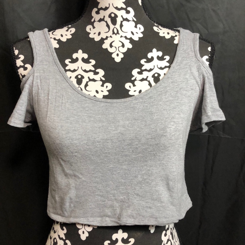 Gray Women’s Crop Top